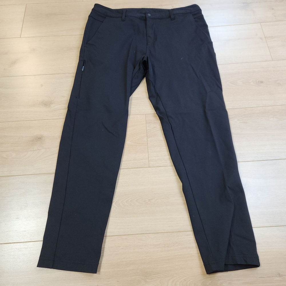 BYLT Everyday Pant 2.0 Pants Mens XL Black Slim Stretch Chino Casual Travel